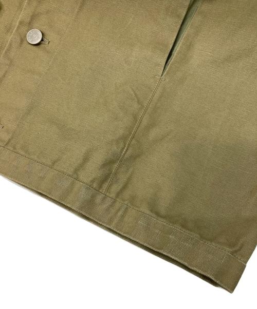 UNDERCOVER（アンダーカバー）UNDERCOVER (アンダーカバー) コーティングデニムカバーオール カーキ サイズ:不明（実寸参照）の古着・服飾アイテム