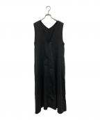 FORK&SPOONフォーク＆スプーン）の古着「テントラインUネックワンピース」｜ブラック