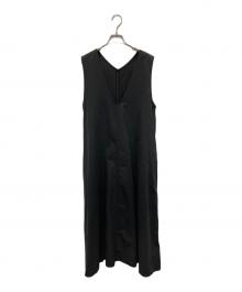 FORK&SPOON（フォーク＆スプーン）の古着「テントラインUネックワンピース」｜ブラック