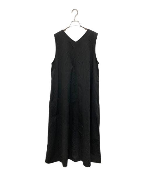 FORK&SPOON（フォーク＆スプーン）FORK&SPOON (フォーク＆スプーン) テントラインUネックワンピース ブラック サイズ:2の古着・服飾アイテム