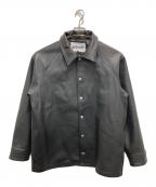 Schott×BEAUTY&YOUTHショット×ビューティーアンドユース）の古着「レザーコーチジャケット」｜ブラック