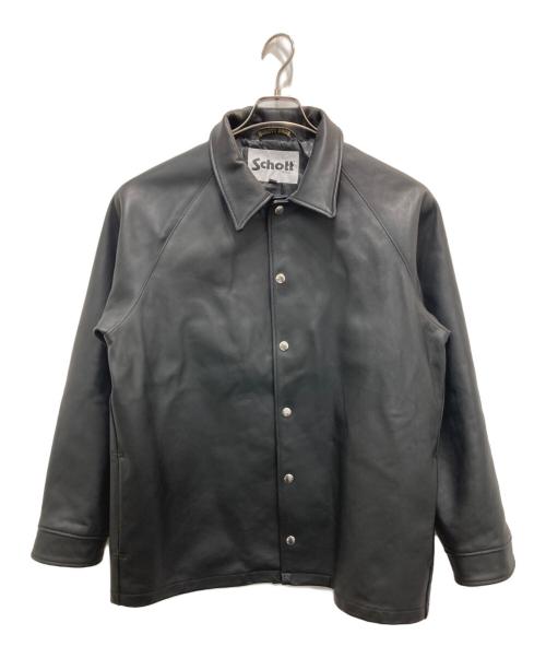 Schott（ショット）Schott (ショット) BEAUTY&YOUTH (ビューティーアンドユース) レザーコーチジャケット ブラック サイズ:Mの古着・服飾アイテム