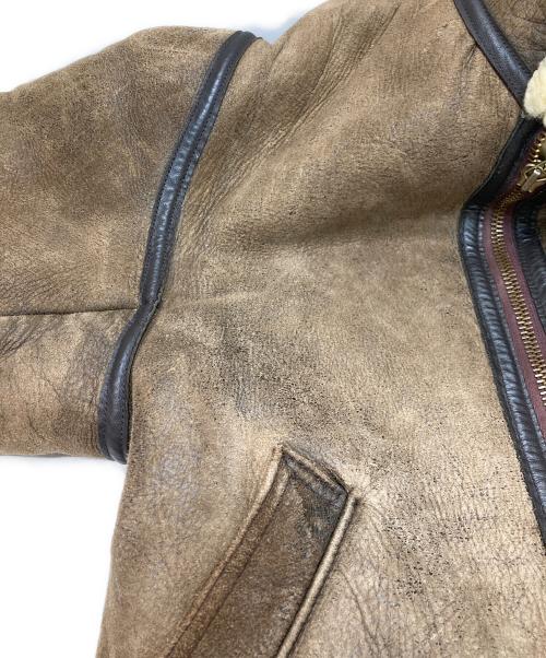 AVIREX（アヴィレックス）AVIREX (アヴィレックス) TYPEB-3ムートンフライトジャケット ブラウン サイズ:40の古着・服飾アイテム