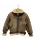 AVIREX（アヴィレックス）の古着「TYPEB-3ムートンフライトジャケット」｜ブラウン
