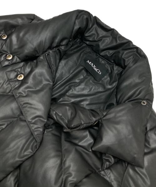 MAX&Co.（マックスアンドコー）MAX&Co. (マックスアンドコー) ダウンコート ブラック サイズ:40の古着・服飾アイテム