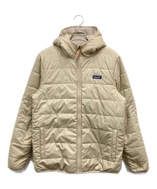 Patagonia（パタゴニア）Patagonia (パタゴニア) リバーシブルフーデッドフリースジャケット アイボリー サイズ:XXLの古着・服飾アイテム
