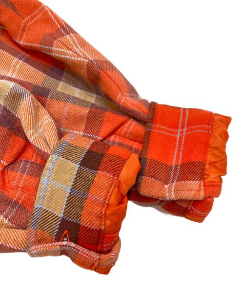 SUPREME（シュプリーム）SUPREME (シュプリーム) Quilted Flannel Snap Shirt オレンジ サイズ:Sの古着・服飾アイテム