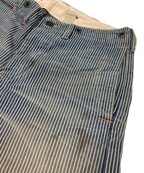 RRL（ダブルアールエル）RRL (ダブルアールエル) ヒッコリーパンツ ブルー サイズ:29×34の古着・服飾アイテム