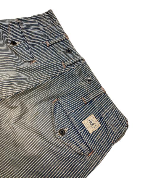 RRL（ダブルアールエル）RRL (ダブルアールエル) ヒッコリーパンツ ブルー サイズ:29×34の古着・服飾アイテム