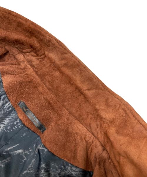 14th addiction（フォーティーンスアディクション）14th addiction (フォーティーンスアディクション) シープスキンスエードライダースジャケット ブラウン サイズ:2の古着・服飾アイテム