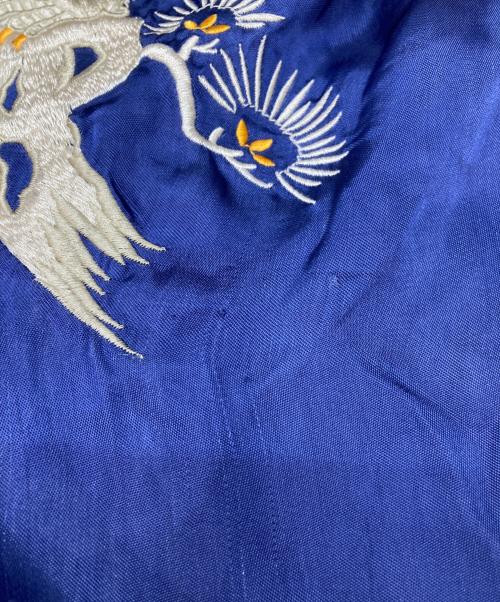 CROWS WORST（クローズ＆ワースト）CROWS WORST (クローズ＆ワースト) リバーシブル スカジャン イーグル ネイビー サイズ:不明（実寸参照）の古着・服飾アイテム