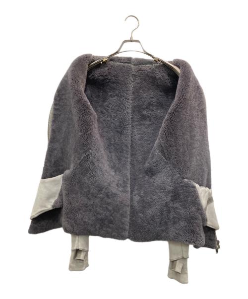 ISAAC SELLAM EXPERIENCE（アイザックセラム エクスペリエンス）ISAAC SELLAM EXPERIENCE (アイザックセラム エクスペリエンス) ムートンジャケット グレー サイズ:XSの古着・服飾アイテム