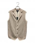 LARDINIラルディーニ）の古着「ニットベスト」｜ベージュ