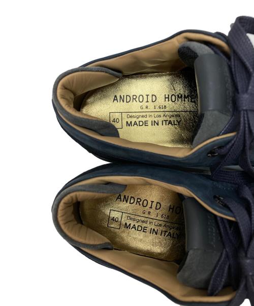 ANDROID HOMME（アンドロイド オム）ANDROID HOMME (アンドロイド オム) スニーカー ネイビー サイズ:40の古着・服飾アイテム