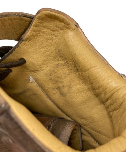 Mr.Hare（ミスターヘア）Mr.Hare (ミスターヘア) ハイカットレザースニーカー ブラウン サイズ:39の古着・服飾アイテム