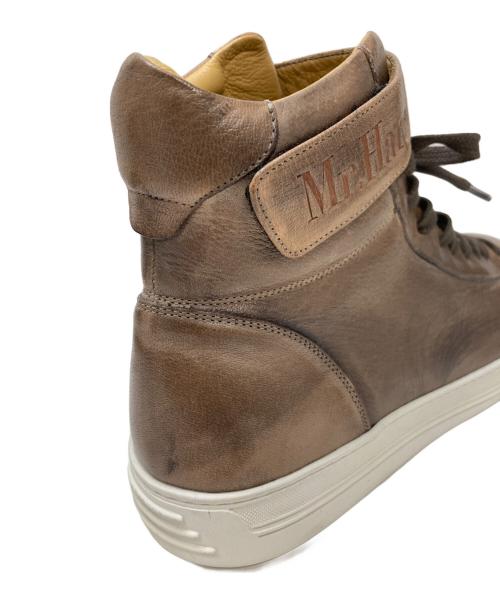 Mr.Hare（ミスターヘア）Mr.Hare (ミスターヘア) ハイカットレザースニーカー ブラウン サイズ:39の古着・服飾アイテム