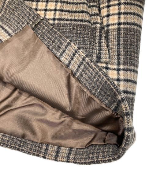 JOURNAL STANDARD（ジャーナルスタンダード）JOURNAL STANDARD (ジャーナルスタンダード) スーパー140ビーバーノーカラーショートコート ブラウン サイズ:38 未使用品の古着・服飾アイテム