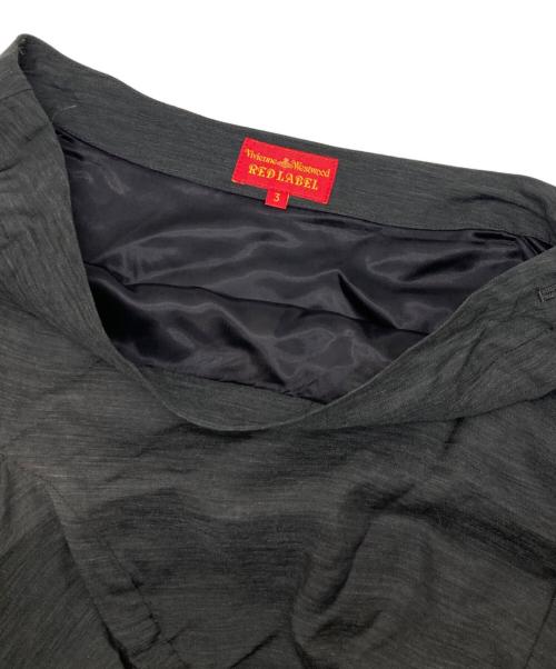 Vivienne Westwood RED LABEL（ヴィヴィアンウエストウッドレッドレーベル）Vivienne Westwood RED LABEL (ヴィヴィアンウエストウッドレッドレーベル) デザインスカート グレー サイズ:3の古着・服飾アイテム