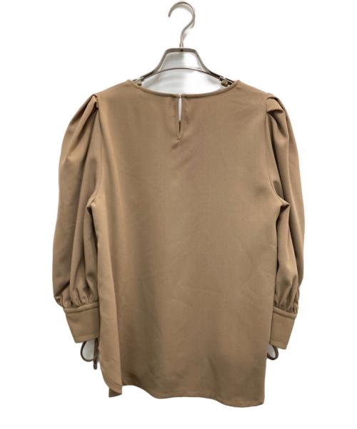 SEE BY CHLOE（シーバイクロエ）SEE BY CHLOE (シーバイクロエ) パフスリーブショートスリーブトップス ブラウン サイズ:38 未使用品の古着・服飾アイテム