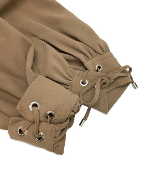 SEE BY CHLOE（シーバイクロエ）SEE BY CHLOE (シーバイクロエ) パフスリーブショートスリーブトップス ブラウン サイズ:38 未使用品の古着・服飾アイテム