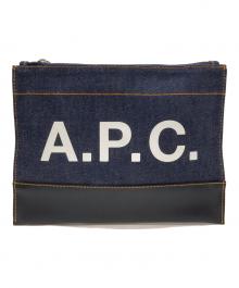 A.P.C.（アーペーセー）の古着「クラッチバッグ」｜インディゴ