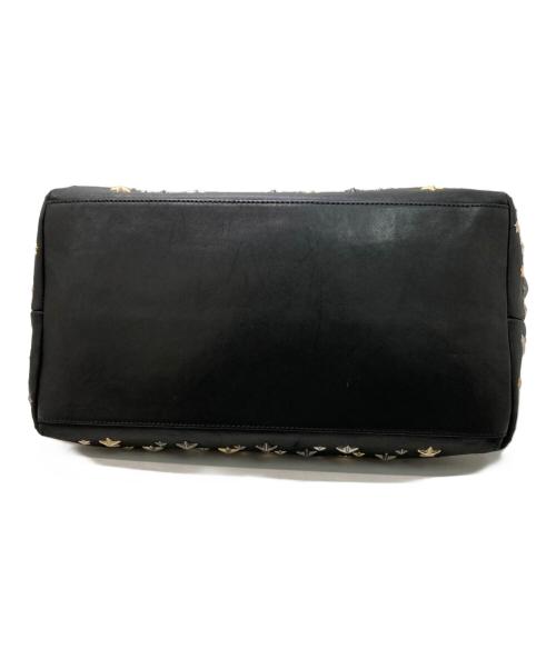 JIMMY CHOO（ジミーチュウ）JIMMY CHOO (ジミーチュウ) スタッズトートバッグ ゴールド×ブラックの古着・服飾アイテム