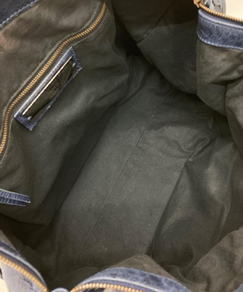 BALENCIAGA（バレンシアガ）BALENCIAGA (バレンシアガ) ザワーク・ハンドバッグ ネイビーの古着・服飾アイテム