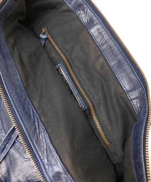 BALENCIAGA（バレンシアガ）BALENCIAGA (バレンシアガ) ザワーク・ハンドバッグ ネイビーの古着・服飾アイテム