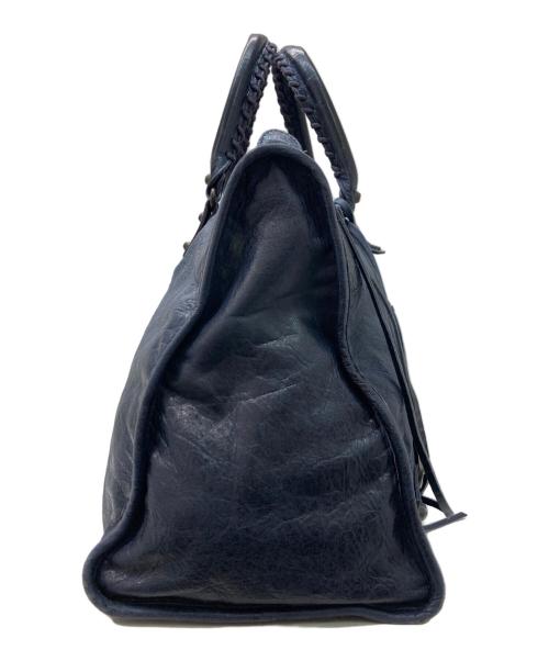 BALENCIAGA（バレンシアガ）BALENCIAGA (バレンシアガ) ザワーク・ハンドバッグ ネイビーの古着・服飾アイテム