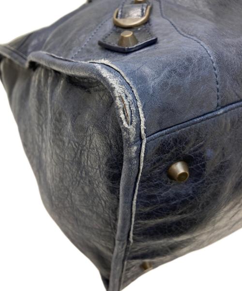 BALENCIAGA（バレンシアガ）BALENCIAGA (バレンシアガ) ザワーク・ハンドバッグ ネイビーの古着・服飾アイテム