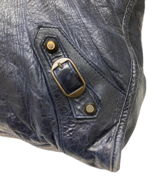 BALENCIAGA（バレンシアガ）BALENCIAGA (バレンシアガ) ザワーク・ハンドバッグ ネイビーの古着・服飾アイテム