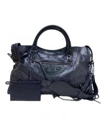 BALENCIAGA（バレンシアガ）の古着「ザ シティ エディターズバッグ」｜ネイビー
