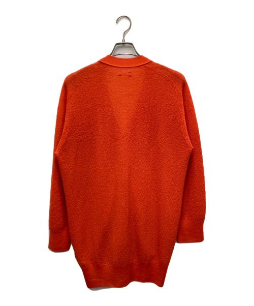 UNFIL（アンフィル）unfil (アンフィル) エクストラキッドモヘアアムンゼン ニットカーディガン オレンジ サイズ:1の古着・服飾アイテム