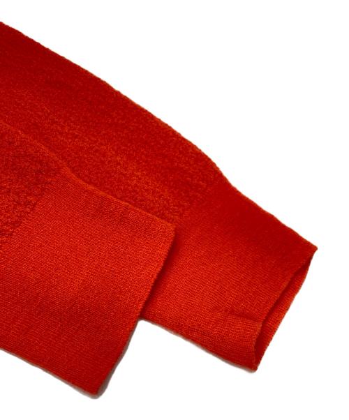 UNFIL（アンフィル）unfil (アンフィル) エクストラキッドモヘアアムンゼン ニットカーディガン オレンジ サイズ:1の古着・服飾アイテム