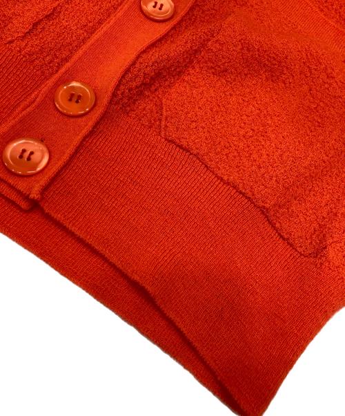 UNFIL（アンフィル）unfil (アンフィル) エクストラキッドモヘアアムンゼン ニットカーディガン オレンジ サイズ:1の古着・服飾アイテム