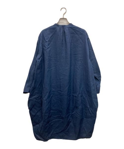 BEARDSLEY（ビアズリー）BEARDSLEY (ビアズリー) リネンワンピース ネイビー サイズ:FREEの古着・服飾アイテム