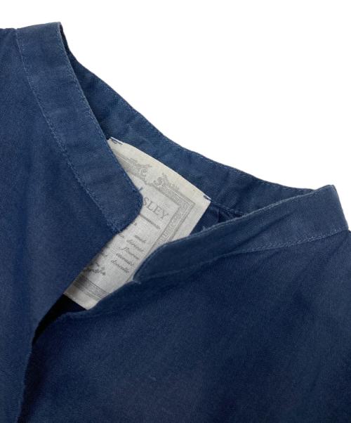 BEARDSLEY（ビアズリー）BEARDSLEY (ビアズリー) リネンワンピース ネイビー サイズ:FREEの古着・服飾アイテム