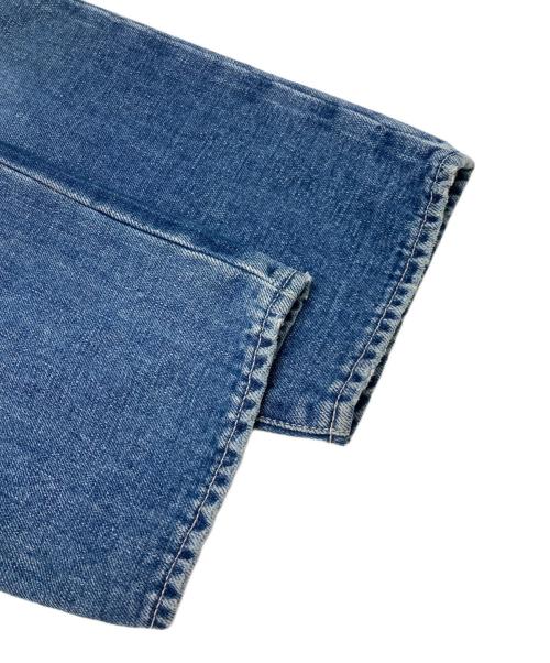 mina perhonen（ミナ ペルホネン）mina perhonen (ミナ ペルホネン) コットンリネンデニムパンツ ブルー サイズ:40の古着・服飾アイテム