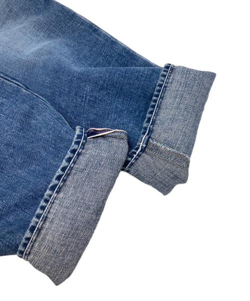 mina perhonen（ミナ ペルホネン）mina perhonen (ミナ ペルホネン) コットンリネンデニムパンツ ブルー サイズ:40の古着・服飾アイテム