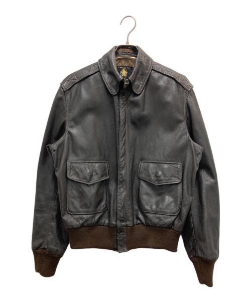 Golden Bear（ゴールデンベア）Golden Bear (ゴールデンベア) A-2 レザージャケット ブラウン サイズ:38の古着・服飾アイテム