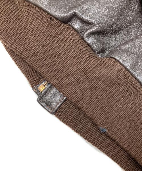 Golden Bear（ゴールデンベア）Golden Bear (ゴールデンベア) A-2 レザージャケット ブラウン サイズ:38の古着・服飾アイテム