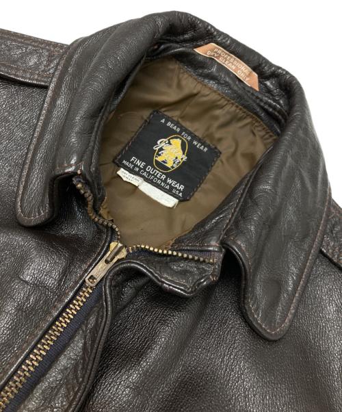 Golden Bear（ゴールデンベア）Golden Bear (ゴールデンベア) A-2 レザージャケット ブラウン サイズ:38の古着・服飾アイテム