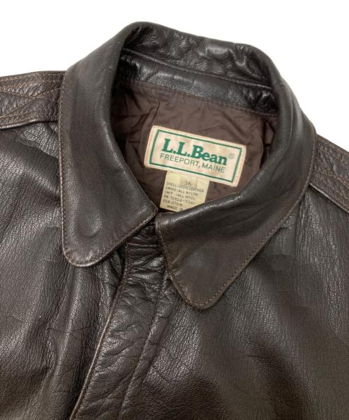 L.L.Bean（エルエルビーン）L.L.Bean (エルエルビーン) A-2タイプレザージャケット ブラウン サイズ:36の古着・服飾アイテム