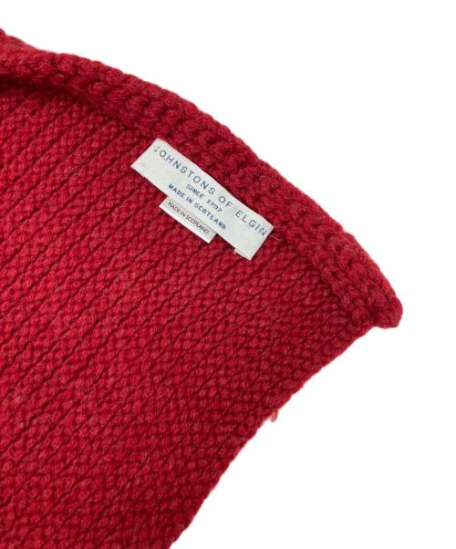 JOHNSTONS OF ELGIN（ジョンストンズオブエルガン）JOHNSTONS OF ELGIN (ジョンストンズオブエルガン) カシミヤストール レッドの古着・服飾アイテム