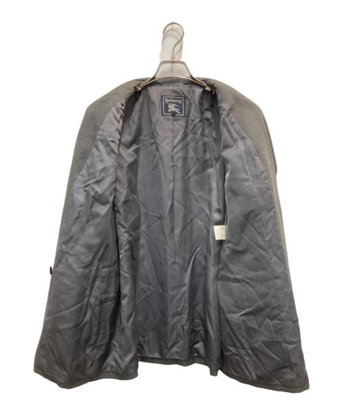 Burberry's（バーバリー）Burberry's (バーバリーズ) 金釦カシミヤ混ダブルブレザー グレー サイズ:15の古着・服飾アイテム