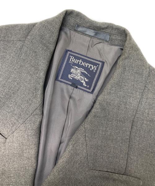 Burberry's（バーバリー）Burberry's (バーバリーズ) 金釦カシミヤ混ダブルブレザー グレー サイズ:15の古着・服飾アイテム