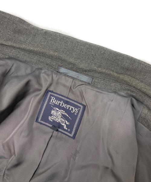 Burberry's（バーバリー）Burberry's (バーバリーズ) 金釦カシミヤ混ダブルブレザー グレー サイズ:15の古着・服飾アイテム