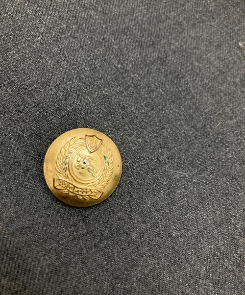 Burberry's（バーバリー）Burberry's (バーバリーズ) 金釦カシミヤ混ダブルブレザー グレー サイズ:15の古着・服飾アイテム