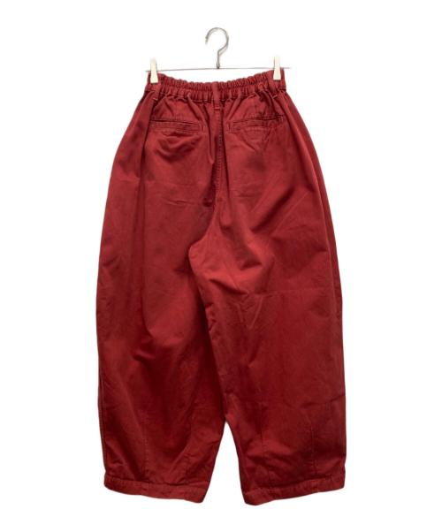 HARVESTY（ハーベスティー）HARVESTY (ハーベスティー) チノクロスサーカスパンツ レッド サイズ:2の古着・服飾アイテム