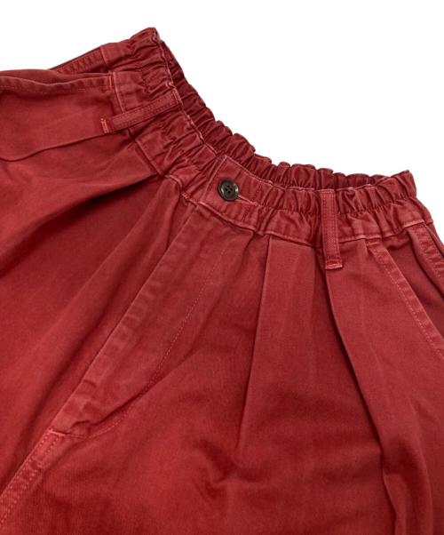 HARVESTY（ハーベスティー）HARVESTY (ハーベスティー) チノクロスサーカスパンツ レッド サイズ:2の古着・服飾アイテム